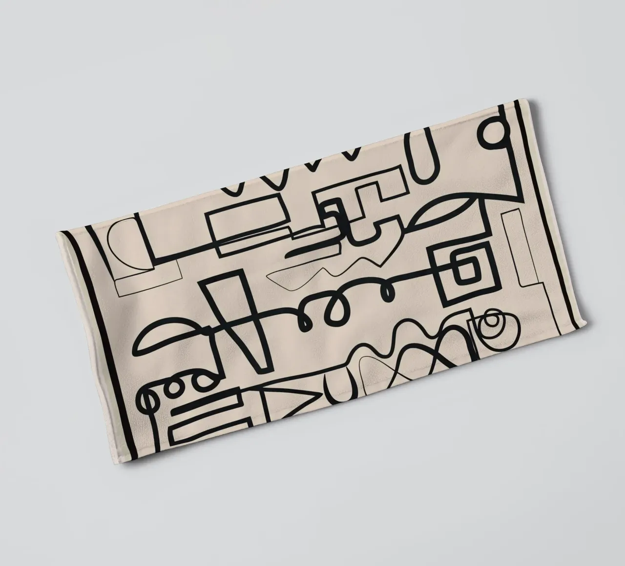 Abstract Line Movement 1 asciugamano da bagno da Nadjaa