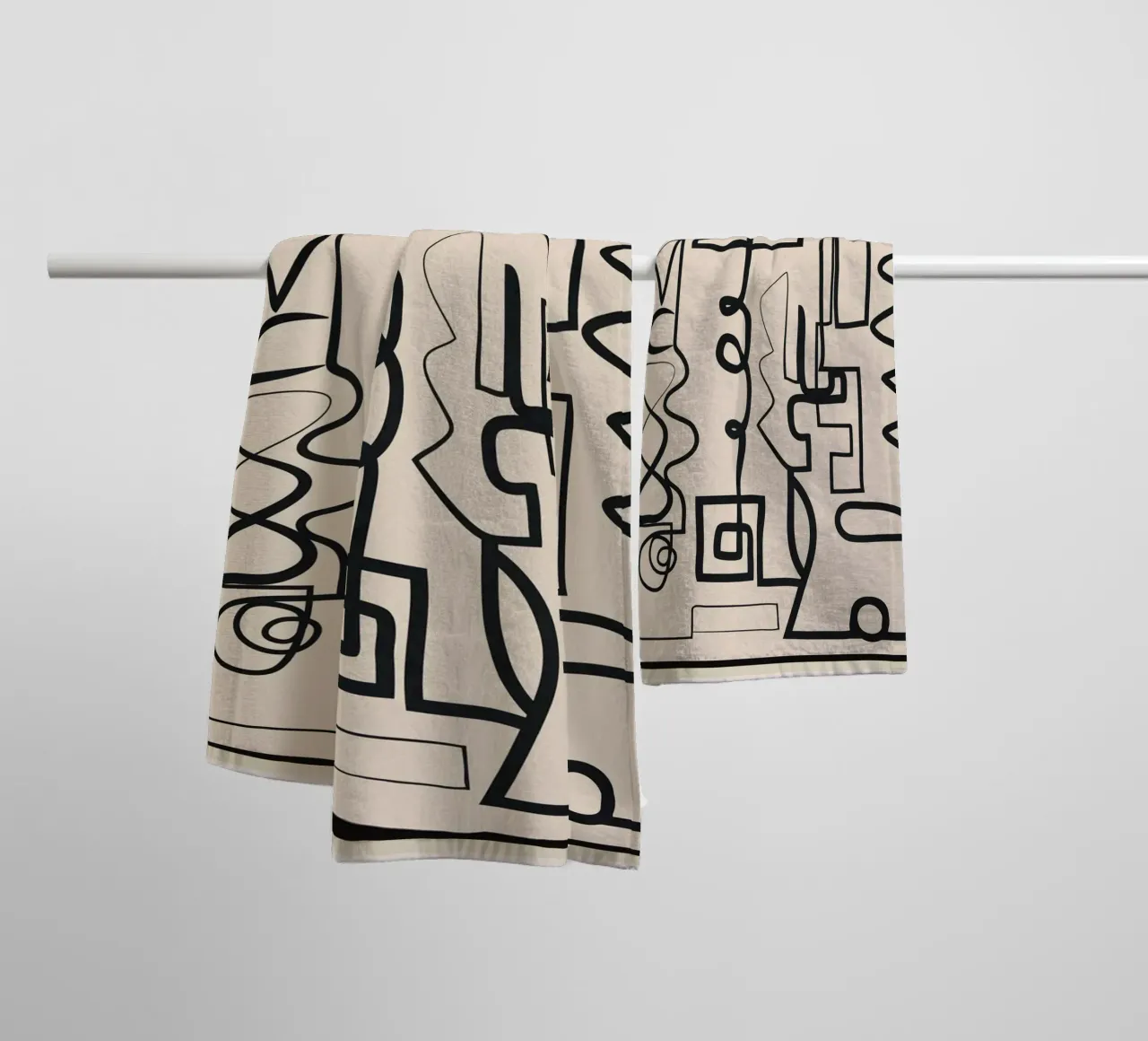 Abstract Line Movement 1 asciugamano da bagno da Nadjaa