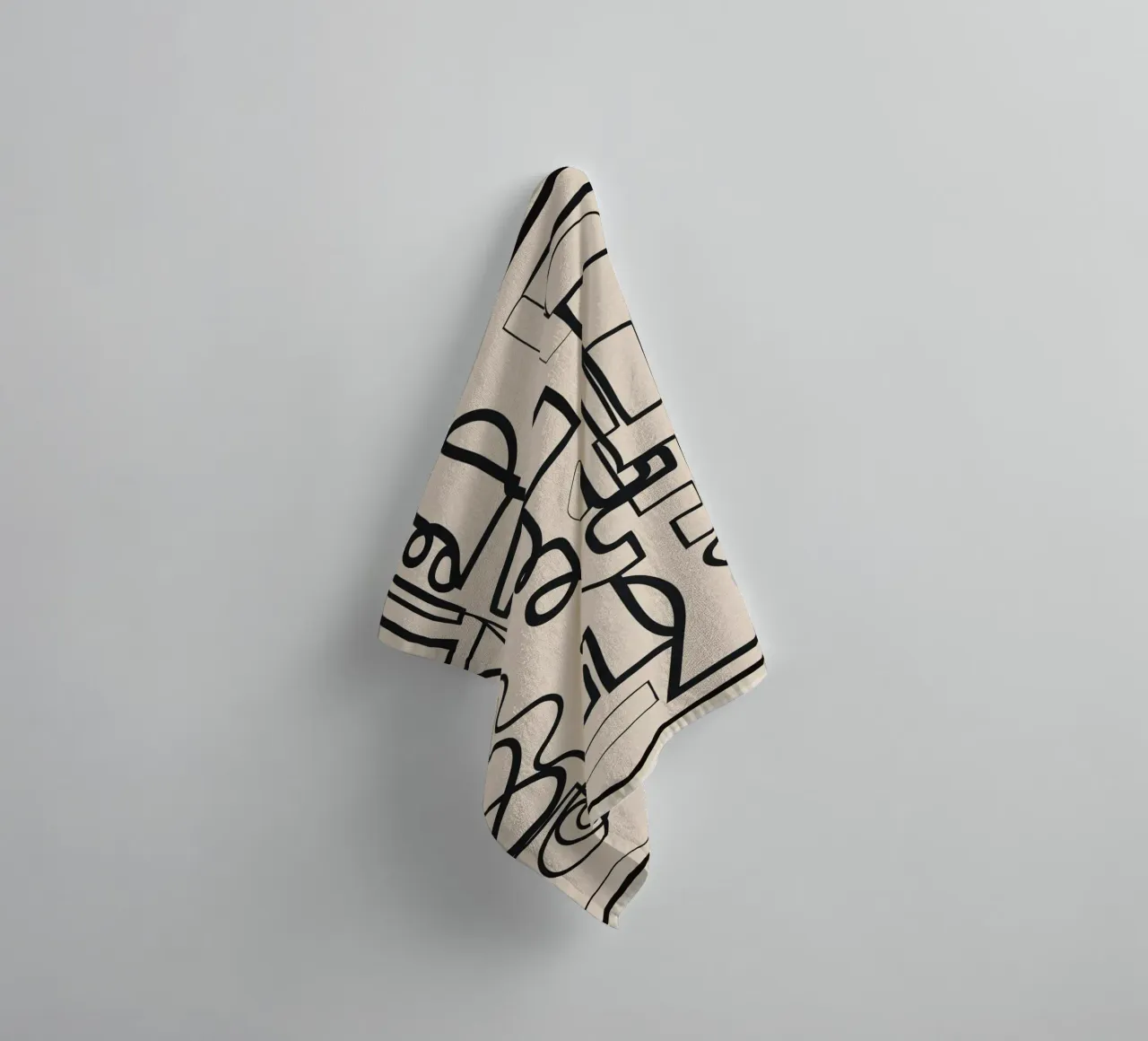 Abstract Line Movement 1 towel by Nadjaa