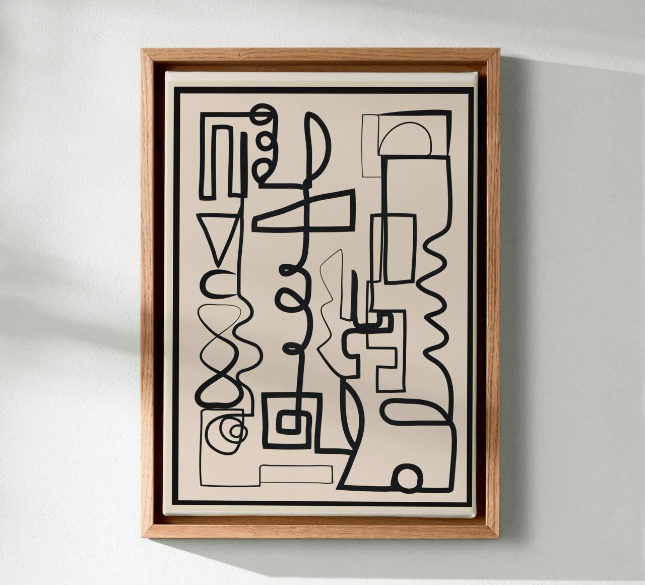 Abstract Line Movement 1 Leinwand von Nadjaa