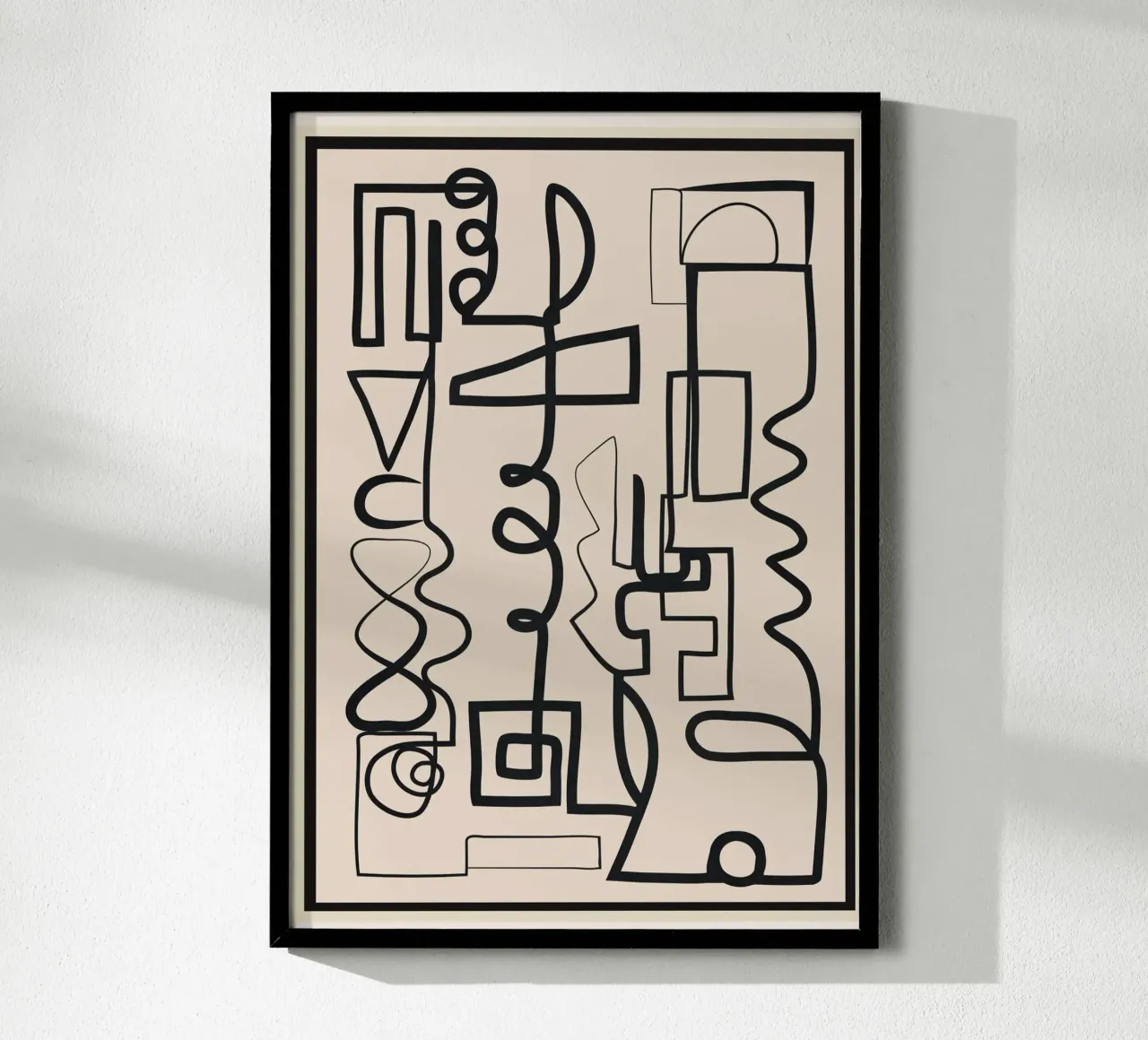 Abstract Line Movement 1 carta hahnemühle da Nadjaa