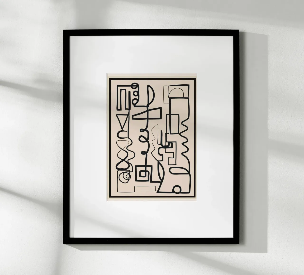 Abstract Line Movement 1 carta hahnemühle da Nadjaa