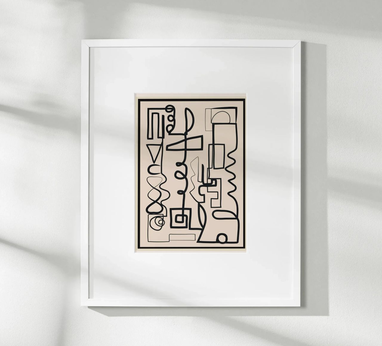 Abstract Line Movement 1 Poster von Nadjaa