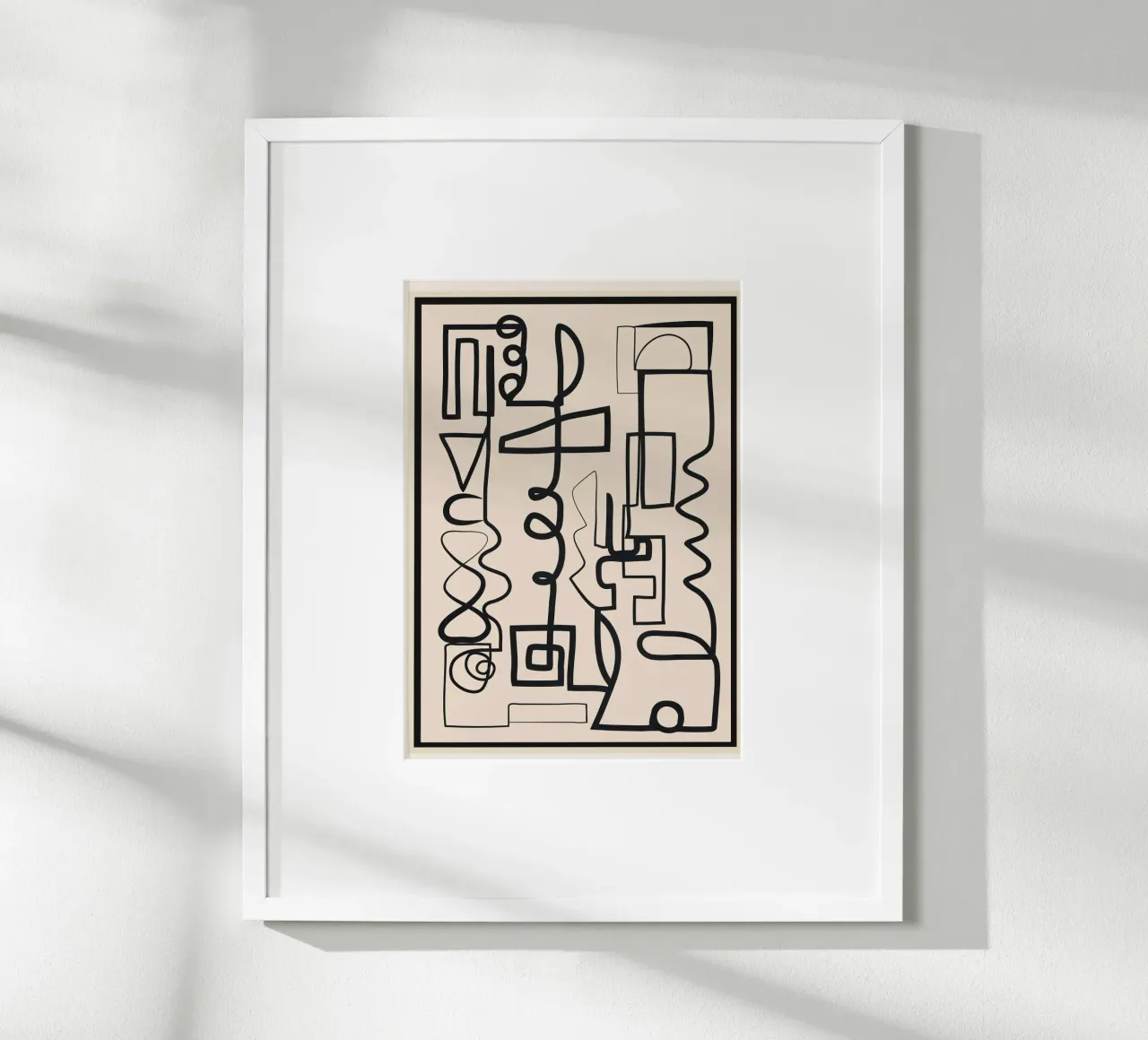 Abstract Line Movement 1 carta hahnemühle da Nadjaa