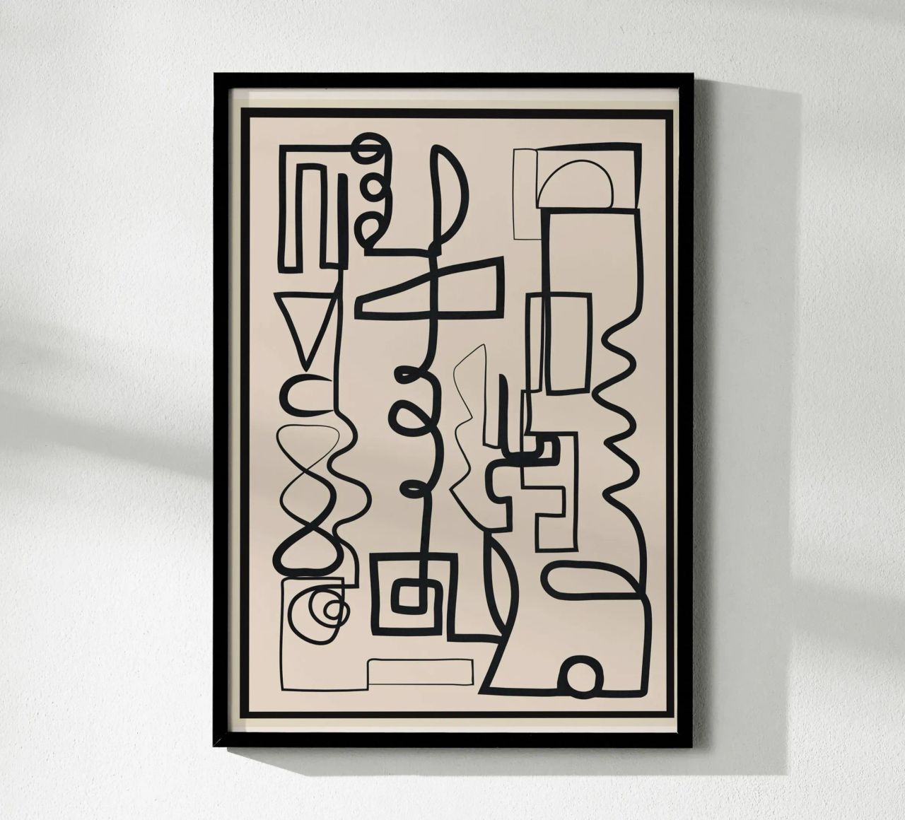 Abstract Line Movement 1 Poster von Nadjaa