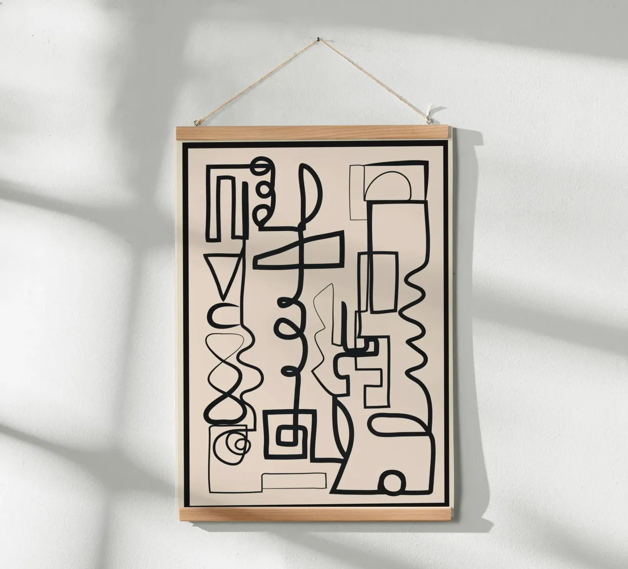 Abstract Line Movement 1 carta hahnemühle da Nadjaa