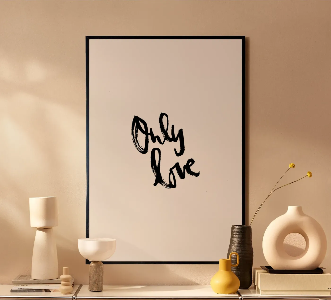 Only love poster by Brushmeetspaper