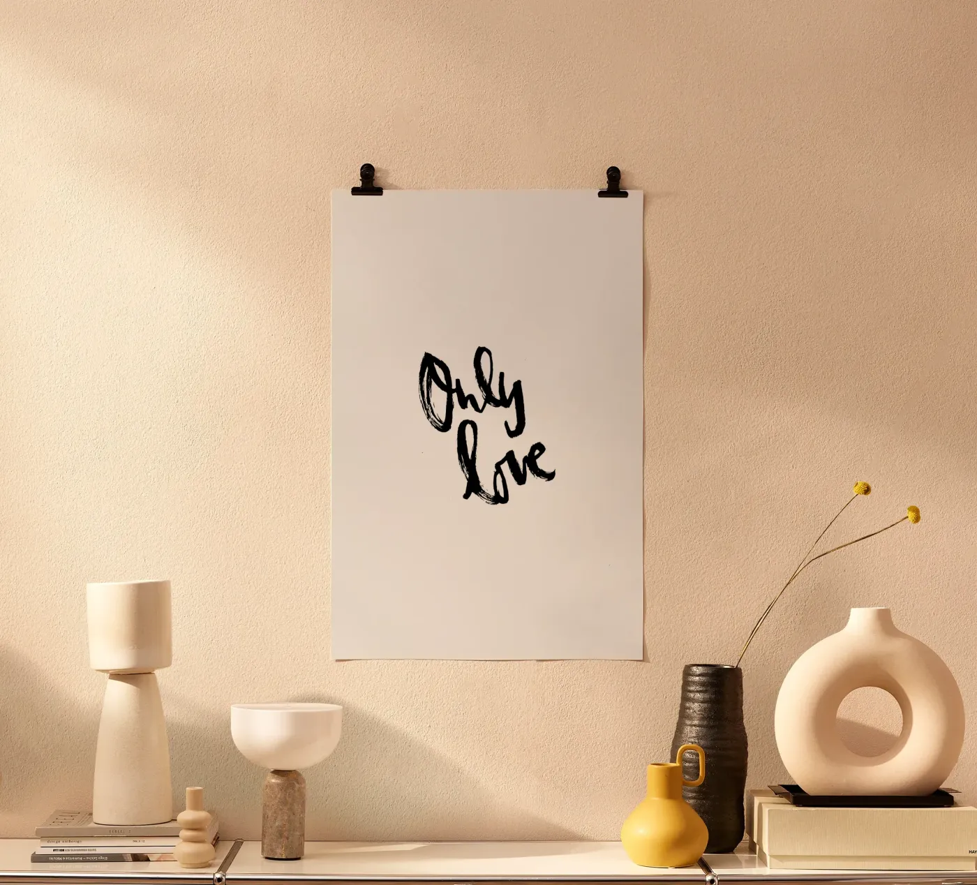 Only love poster by Brushmeetspaper