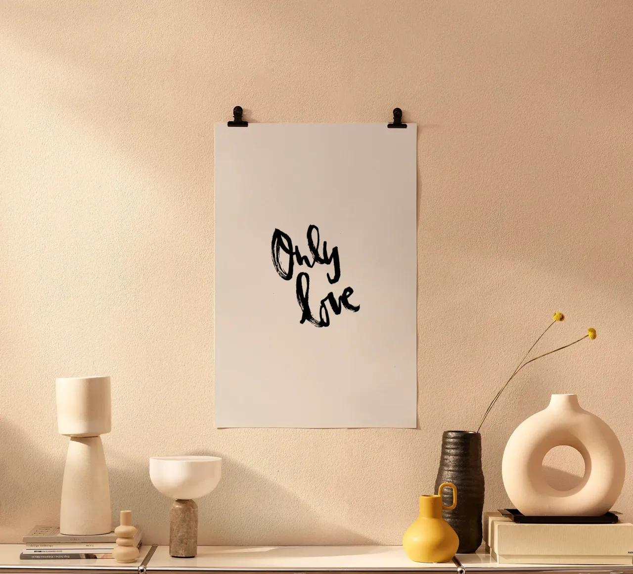 Only love poster da Brushmeetspaper
