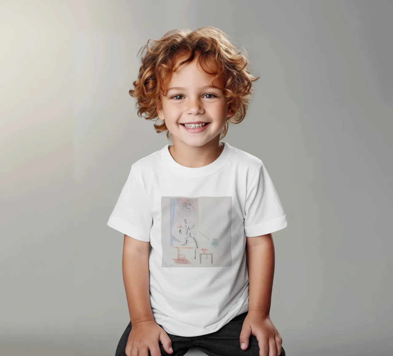 'Tick It, Tock It, Turn It True' 1976-77 t-shirt bambini da khanrosie
