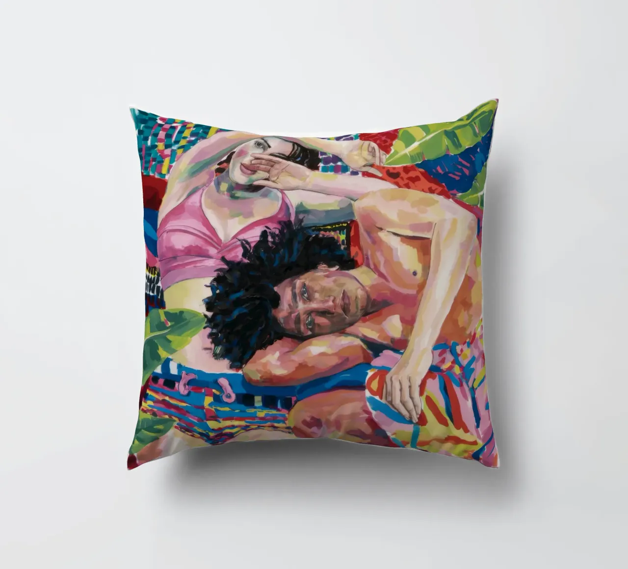 Abbraccio tropicale intimo cuscino da Ebony Carpenter