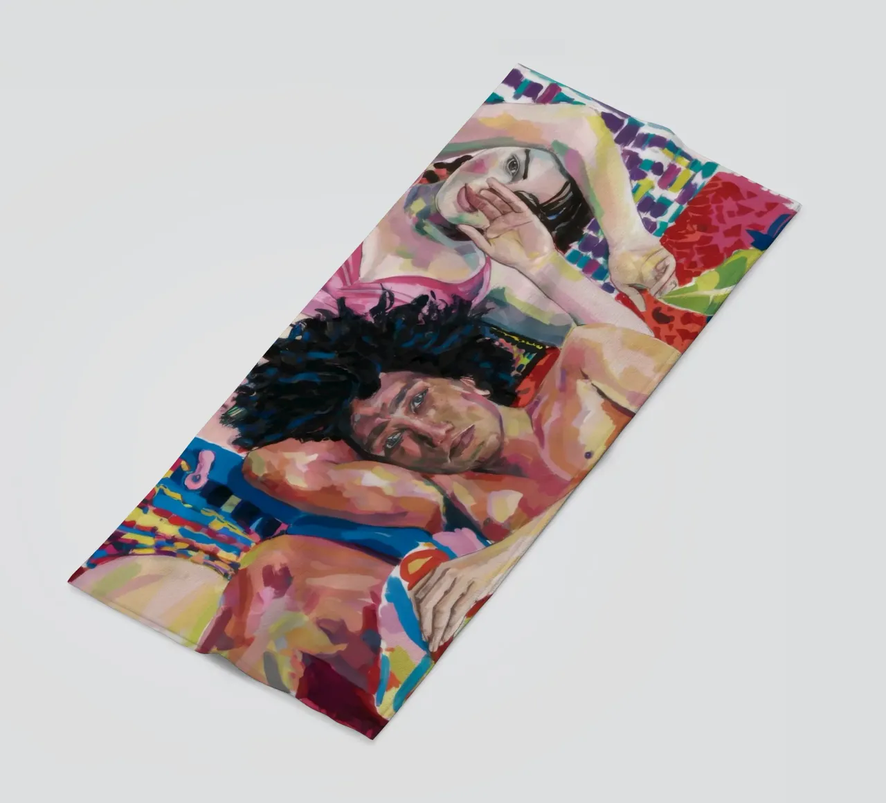 Abbraccio tropicale intimo telo mare da Ebony Carpenter