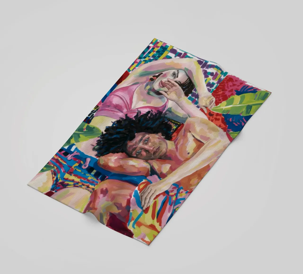 Abbraccio tropicale intimo telo mare da Ebony Carpenter