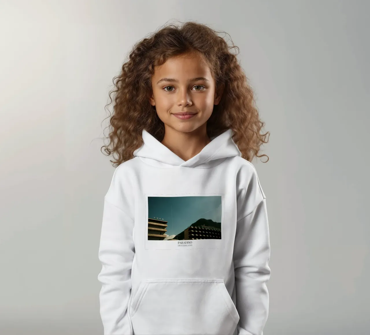 Paradiso: Switzerland felpa bambino con cappuccio da FujiFrames