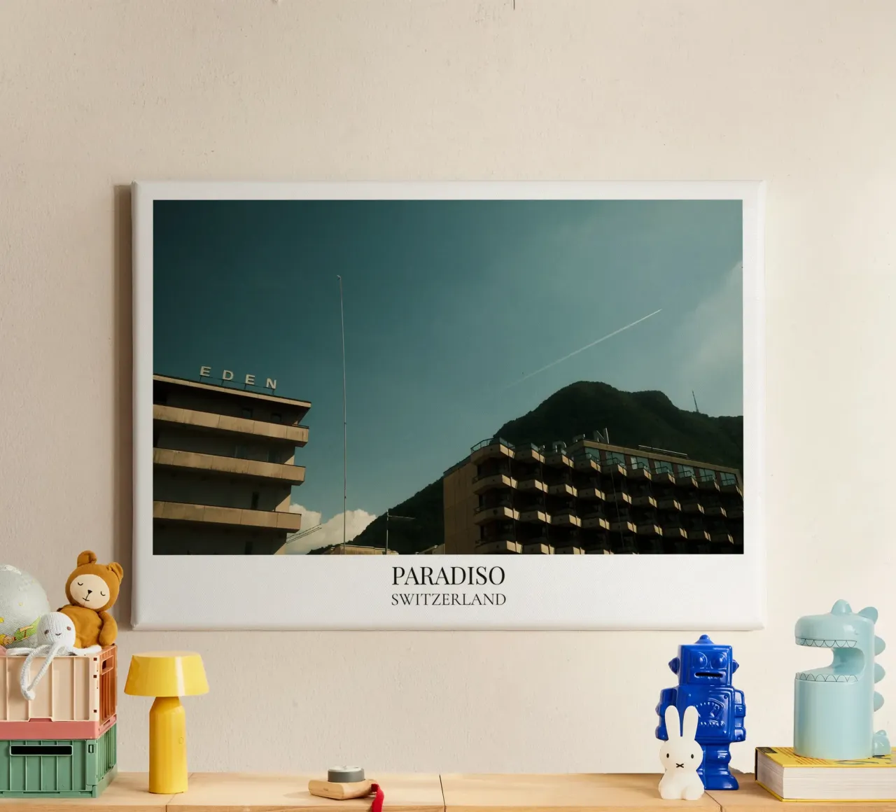 Paradiso: Switzerland canvas by FujiFrames