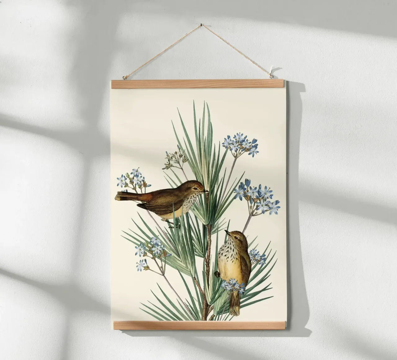 Little Birds and Flowers 3 carta hahnemühle da Nadjaa