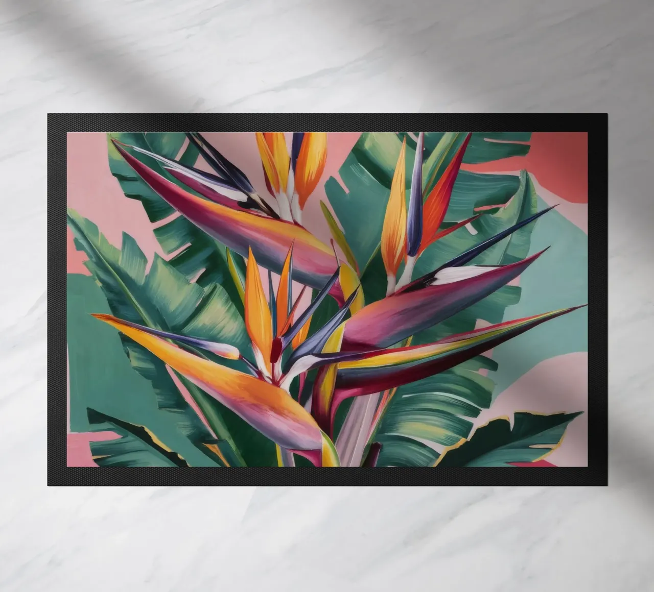 Elegant Botanical Display doormat by Ebony Carpenter