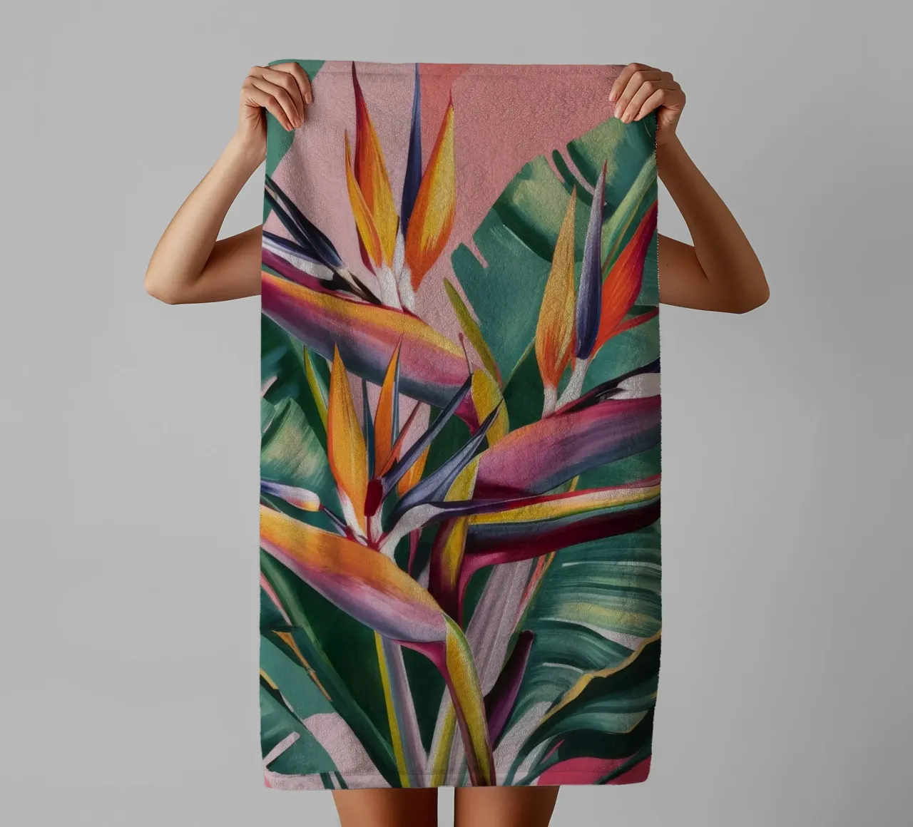 Elegantes botanisches Display Handtuch von Ebony Carpenter
