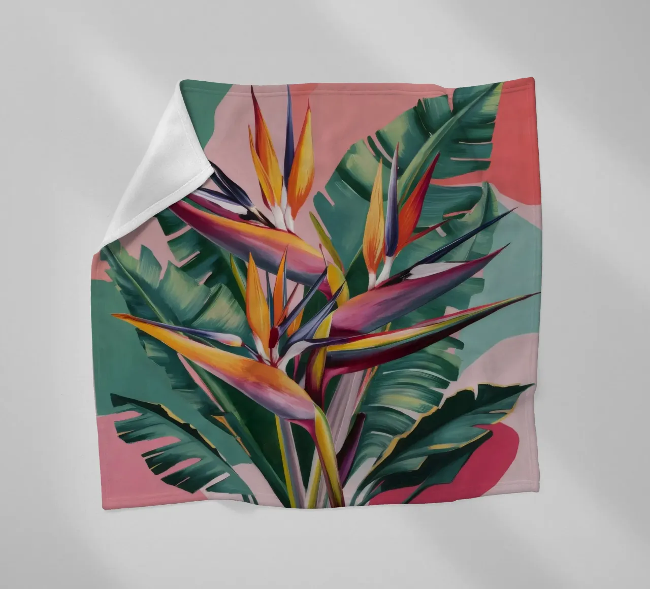 Elegant botanisch display fleecedeken van Ebony Carpenter