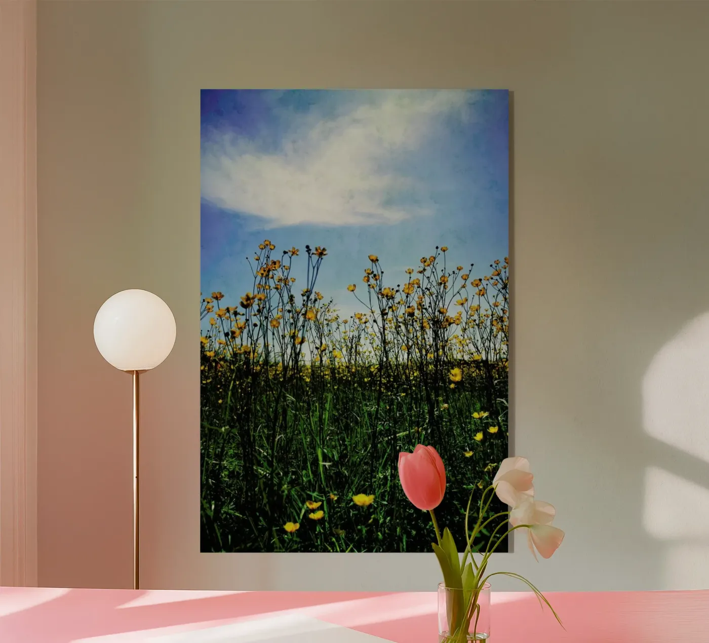 Small Yellow Flowers plexiglass da Angelo Cerantola