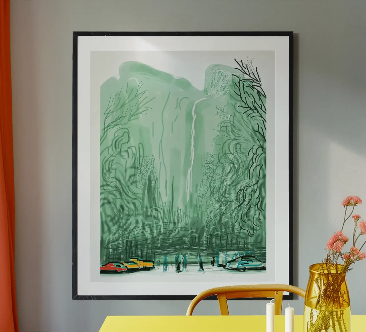 Sans titre No 13 The Yosemite Suite 2010 poster avec cadre en aluminium de khanrosie