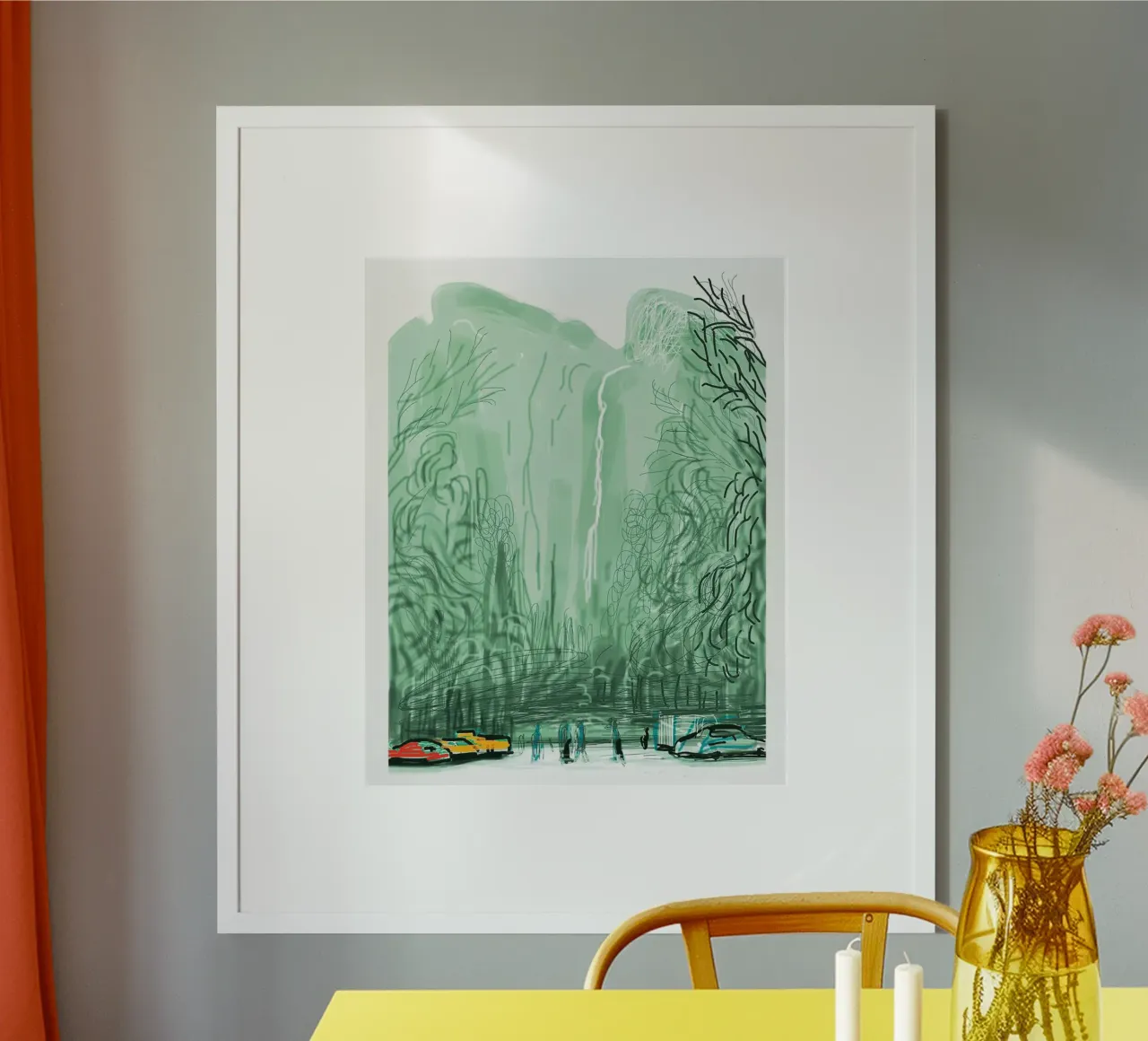 Sans titre No 13 The Yosemite Suite 2010 poster avec cadre en aluminium de khanrosie