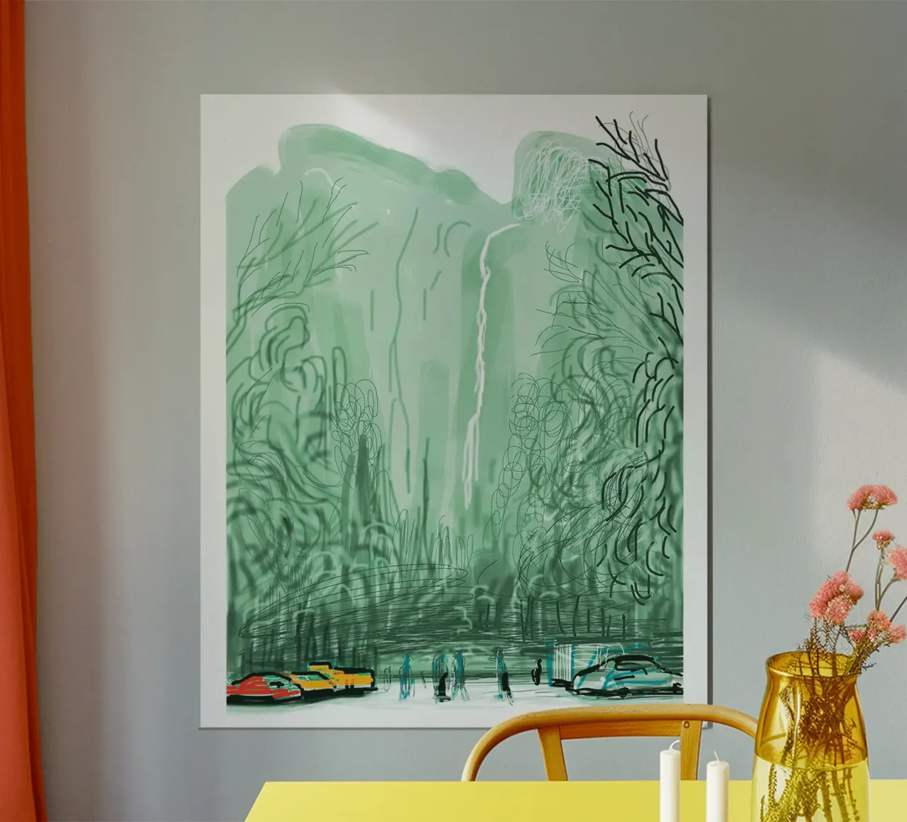 Sans titre No 13 The Yosemite Suite 2010 poster avec cadre en aluminium de khanrosie