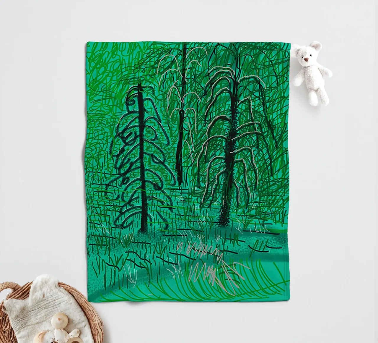 Untitled No 16 from The Yosemite Suite fleece blanket by khanrosie