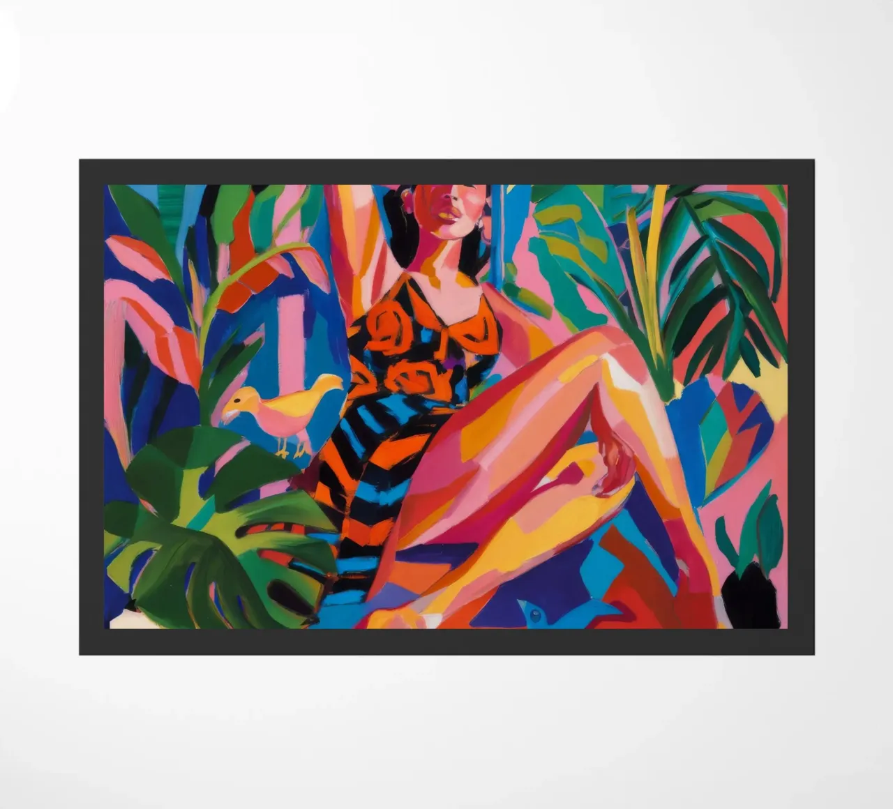 Esplosione di colori tropicali zerbino da Ebony Carpenter