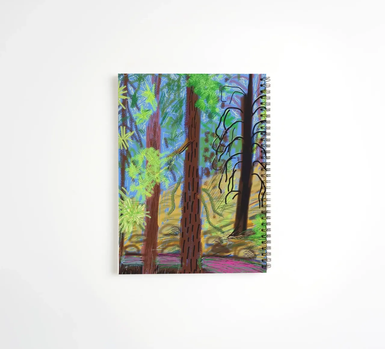 trees branches spiral notebook by khanrosie