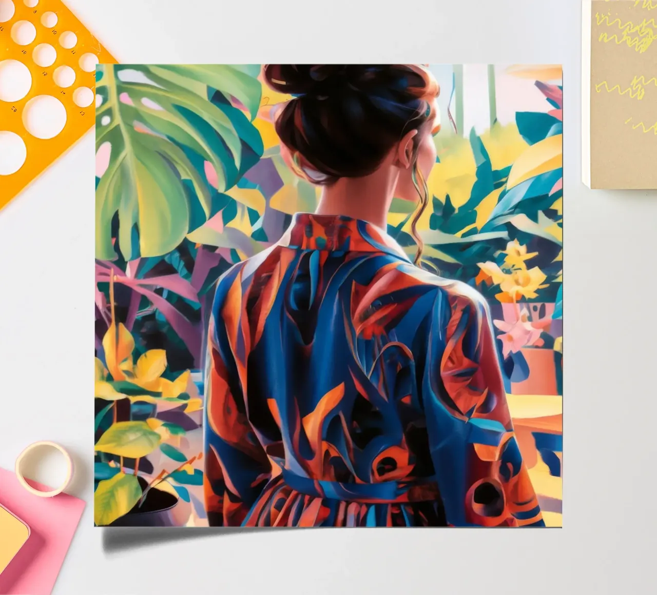 Reflective Garden Moment sticker sheet by Ebony Carpenter