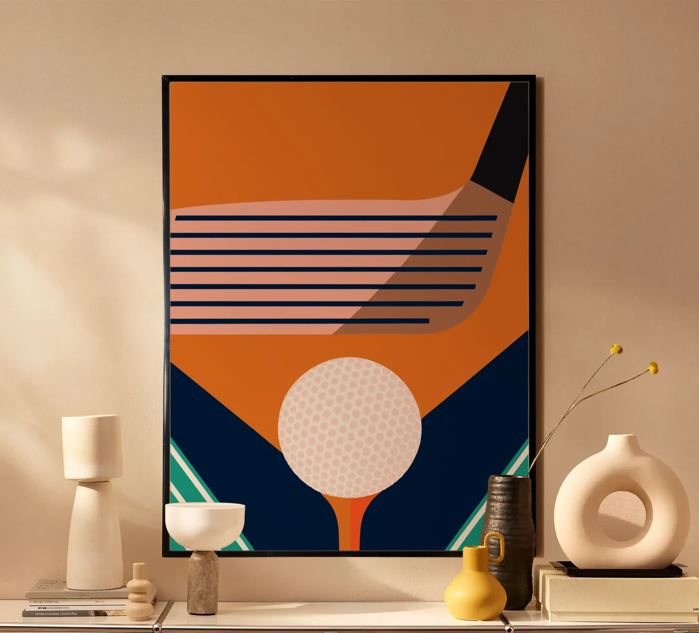 Golfbal poster van LOOK DIFFERENT