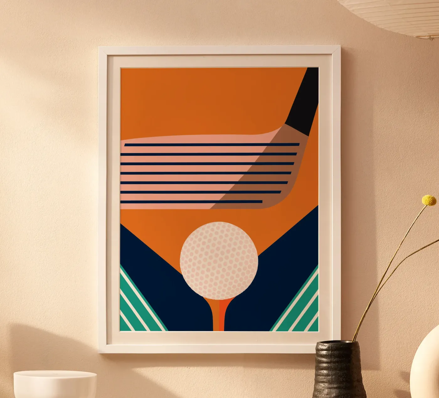 Golfbal poster van LOOK DIFFERENT