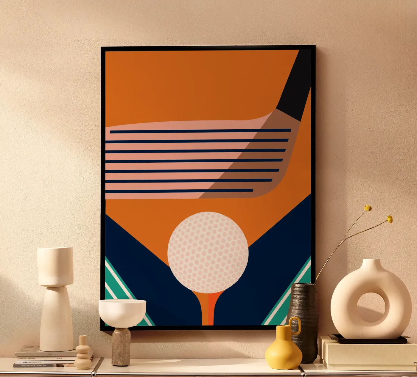 Golfbal poster van LOOK DIFFERENT