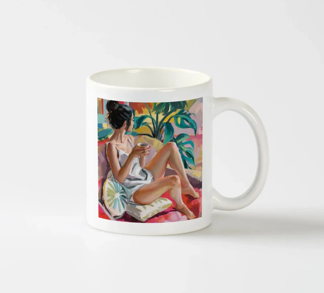 Fuga tropicale rilassata tazza in ceramica da Ebony Carpenter