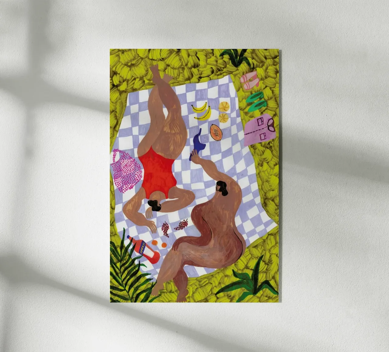 Picnic acrylic glass by Nudes and Croissants