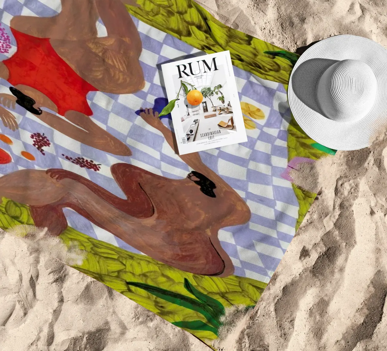 Picnic telo mare da Nudes and Croissants