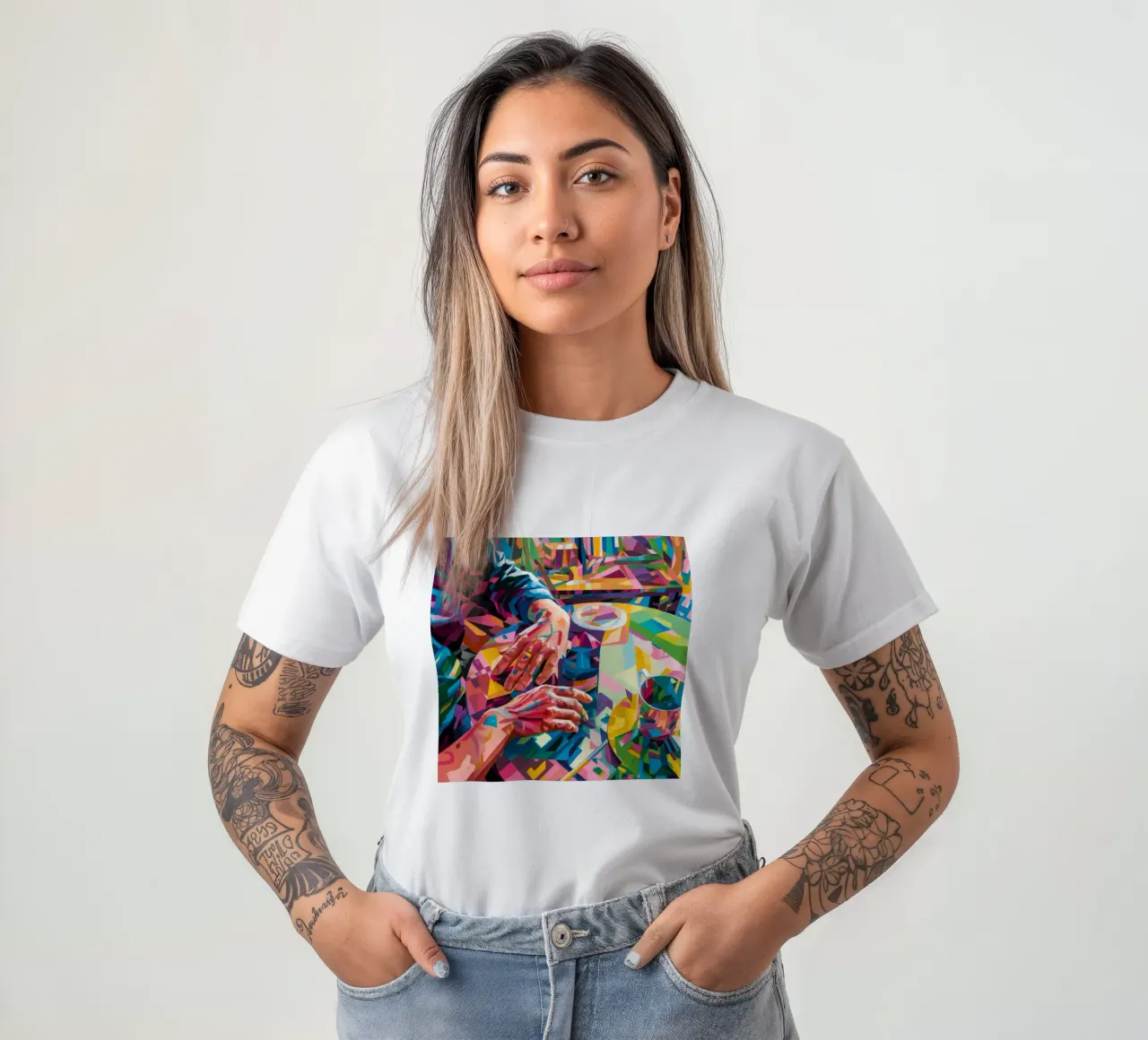 Handen van de Schepping t-shirt van Ebony Carpenter