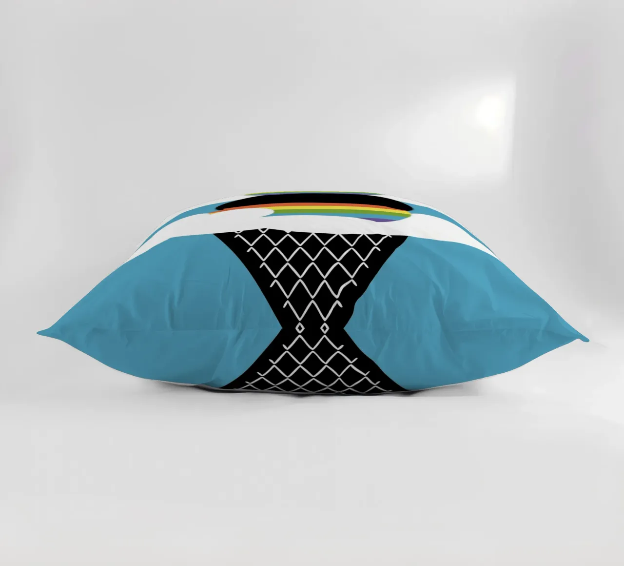 Rainbow Ice Cream decorative cushion by LOOK DIFFERENT