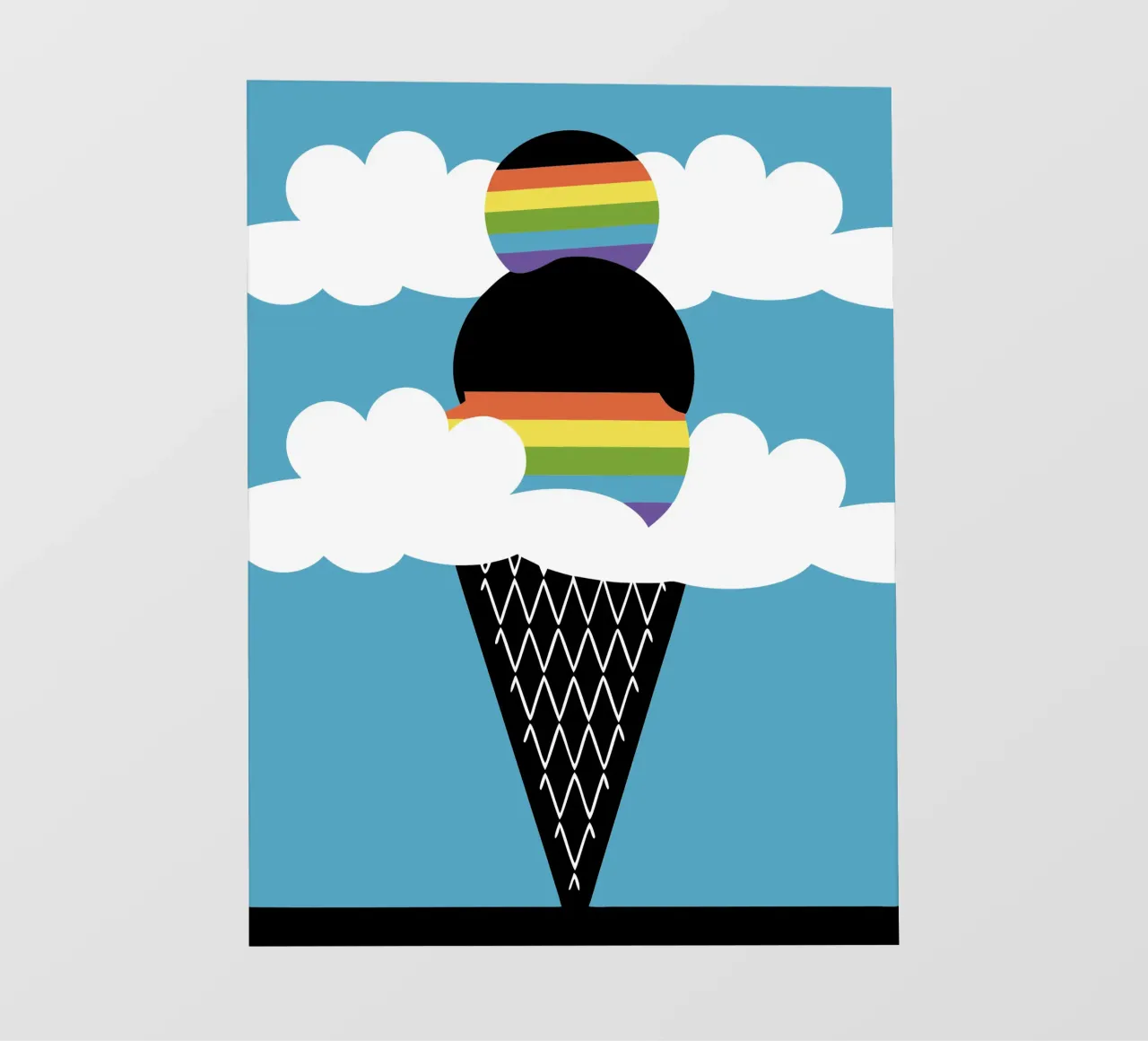 Gelato arcobaleno pellicola backlit da LOOK DIFFERENT