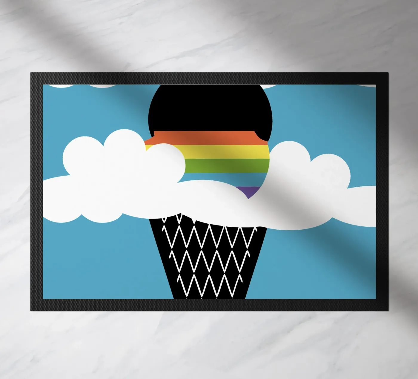 Rainbow Ice Cream Fußmatte von LOOK DIFFERENT