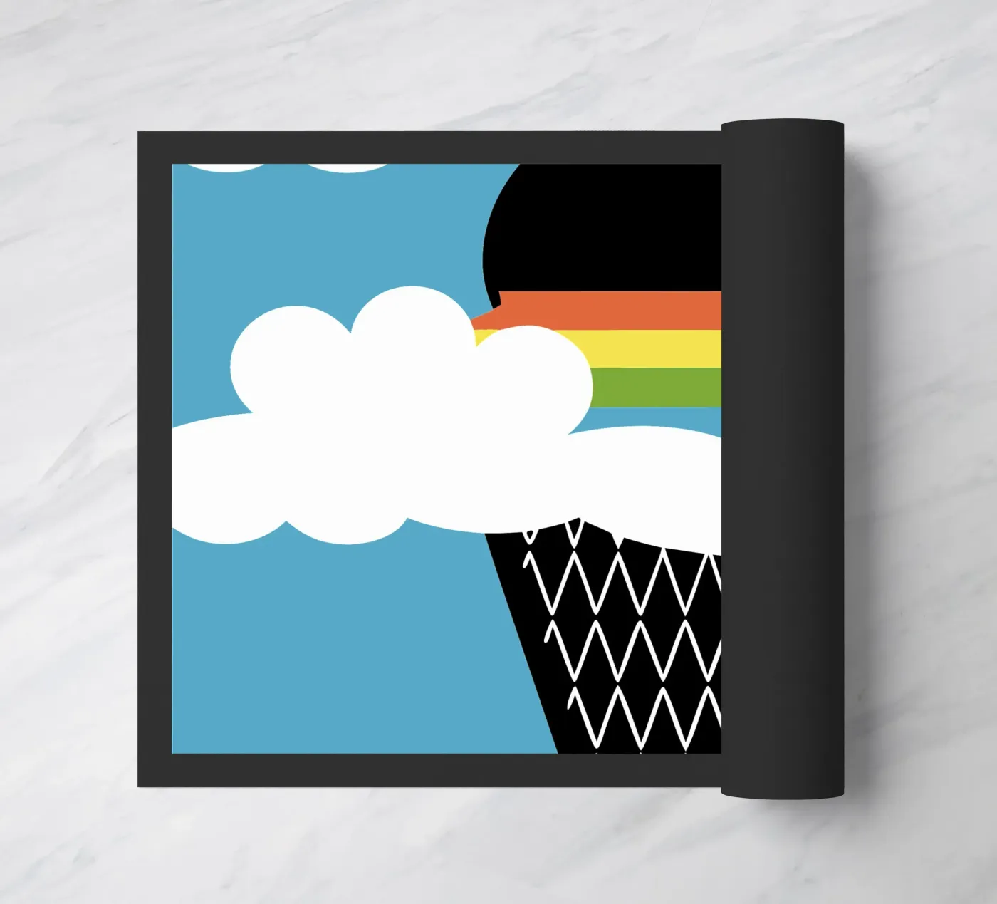 Rainbow Ice Cream Fußmatte von LOOK DIFFERENT