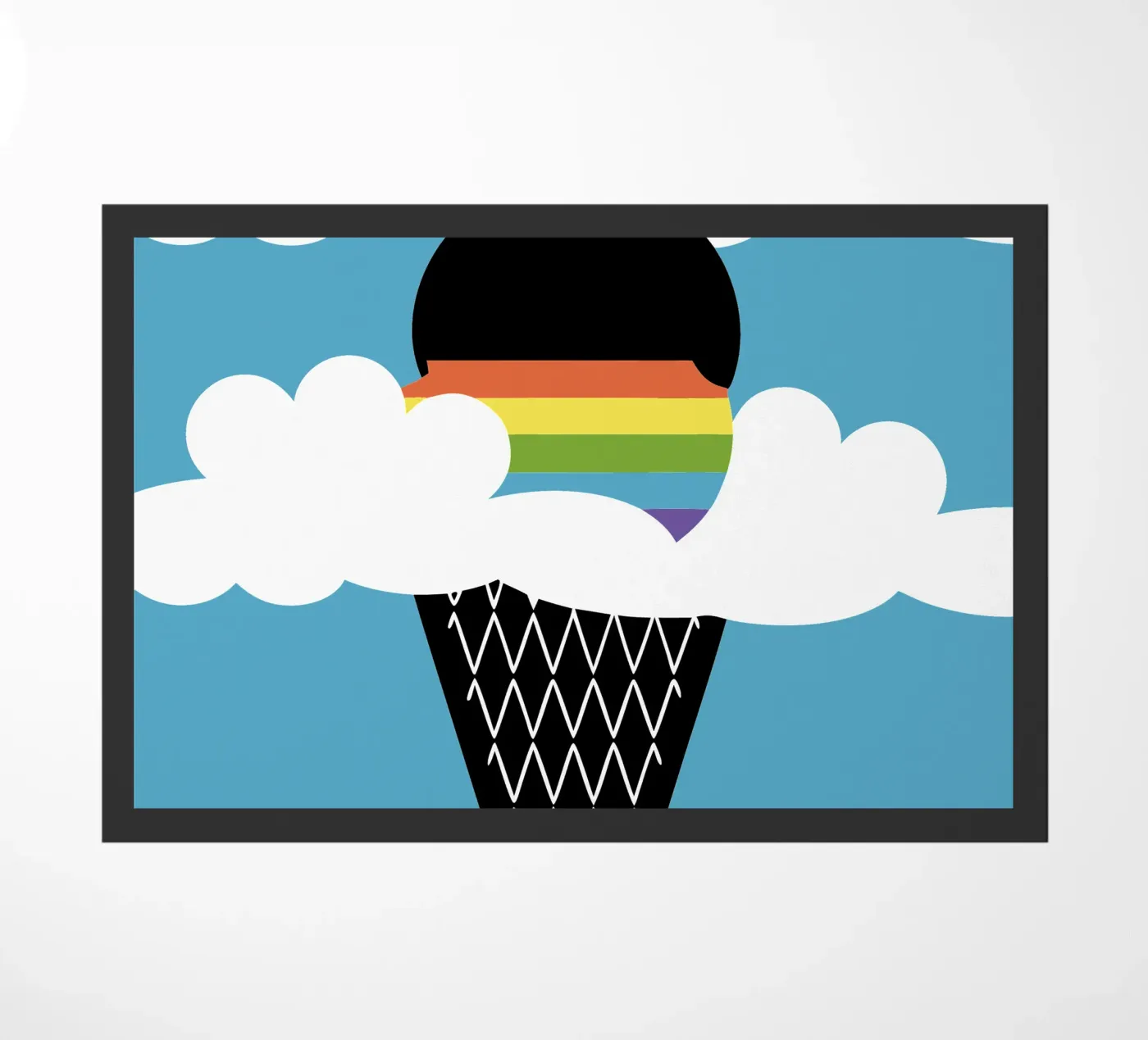 Rainbow Ice Cream Fußmatte von LOOK DIFFERENT