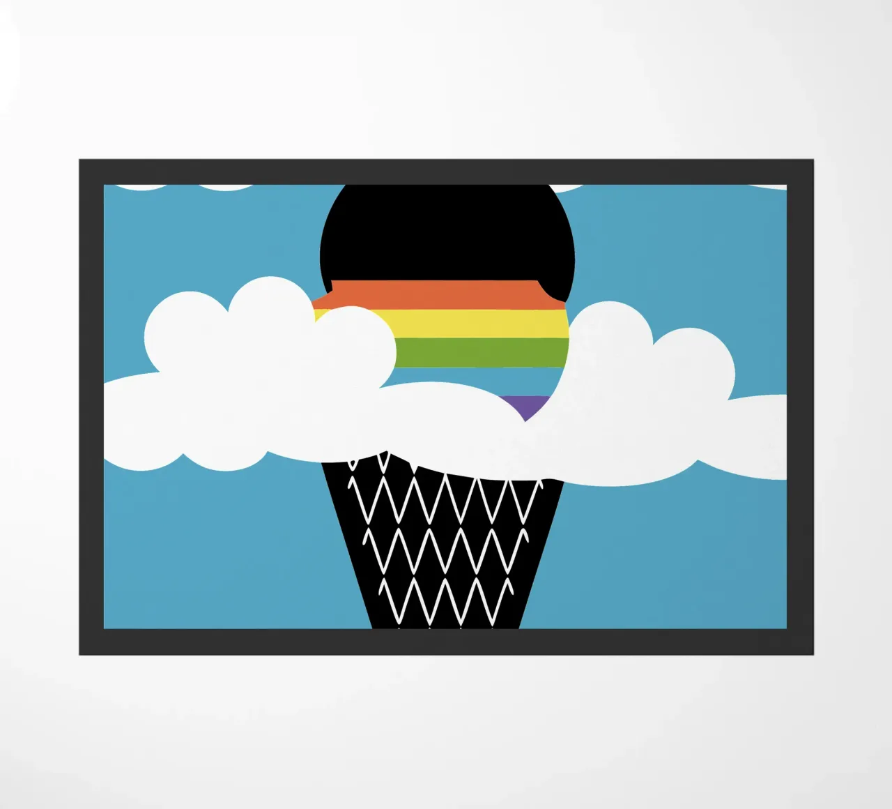 Gelato arcobaleno zerbino da LOOK DIFFERENT