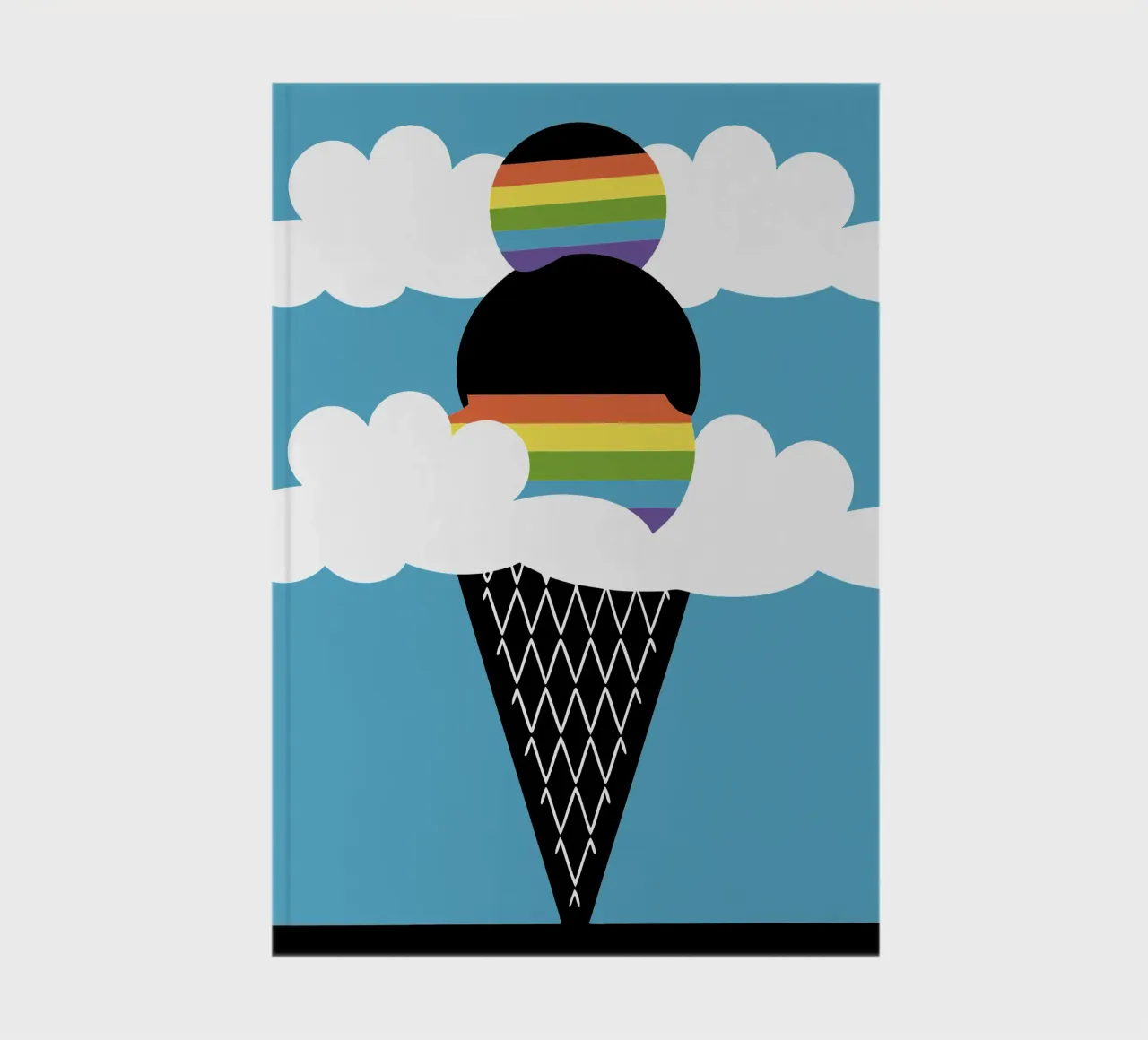 Rainbow Ice Cream notebook by LOOK DIFFERENT