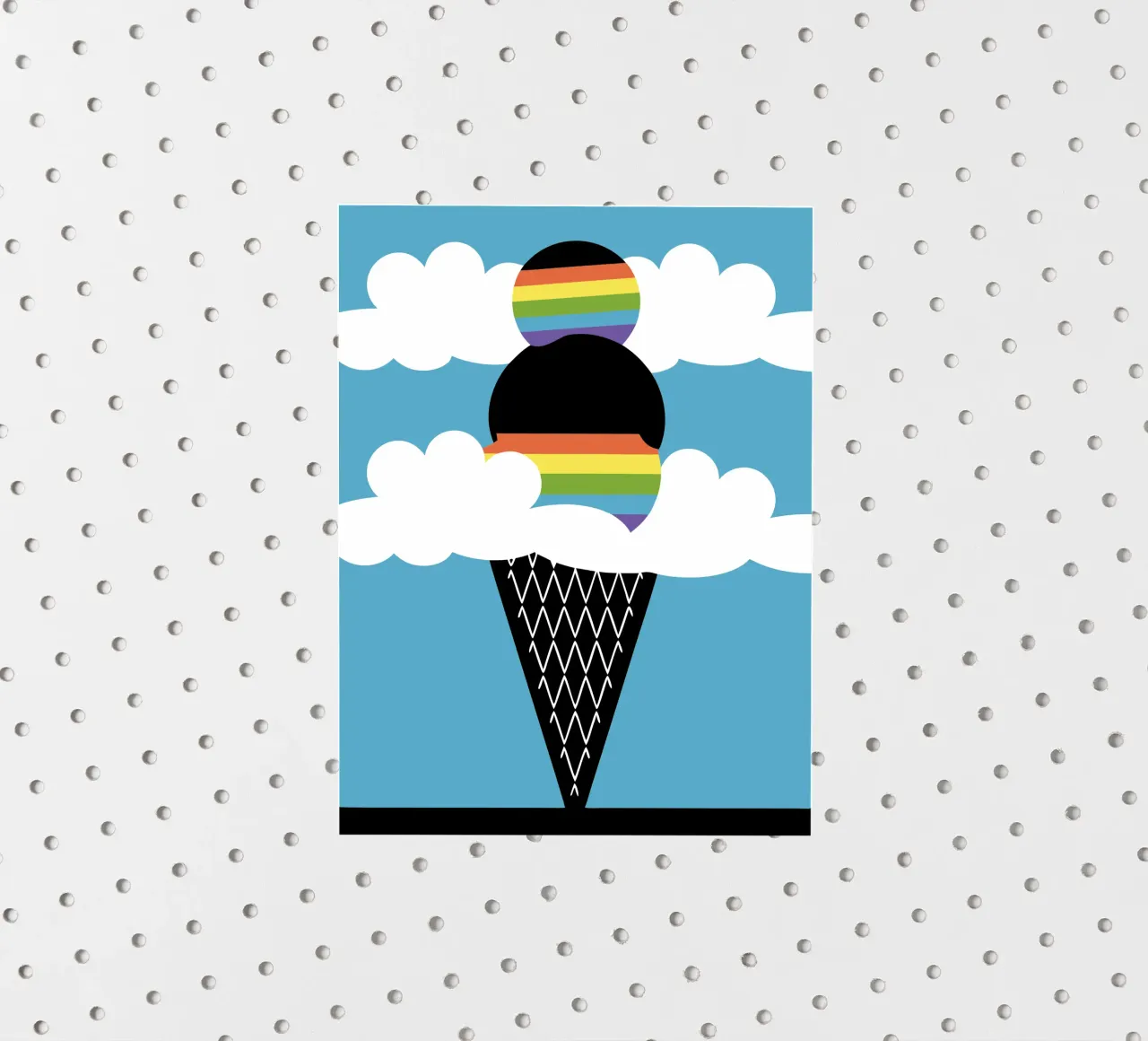 Rainbow Ice Cream sticker by LOOK DIFFERENT