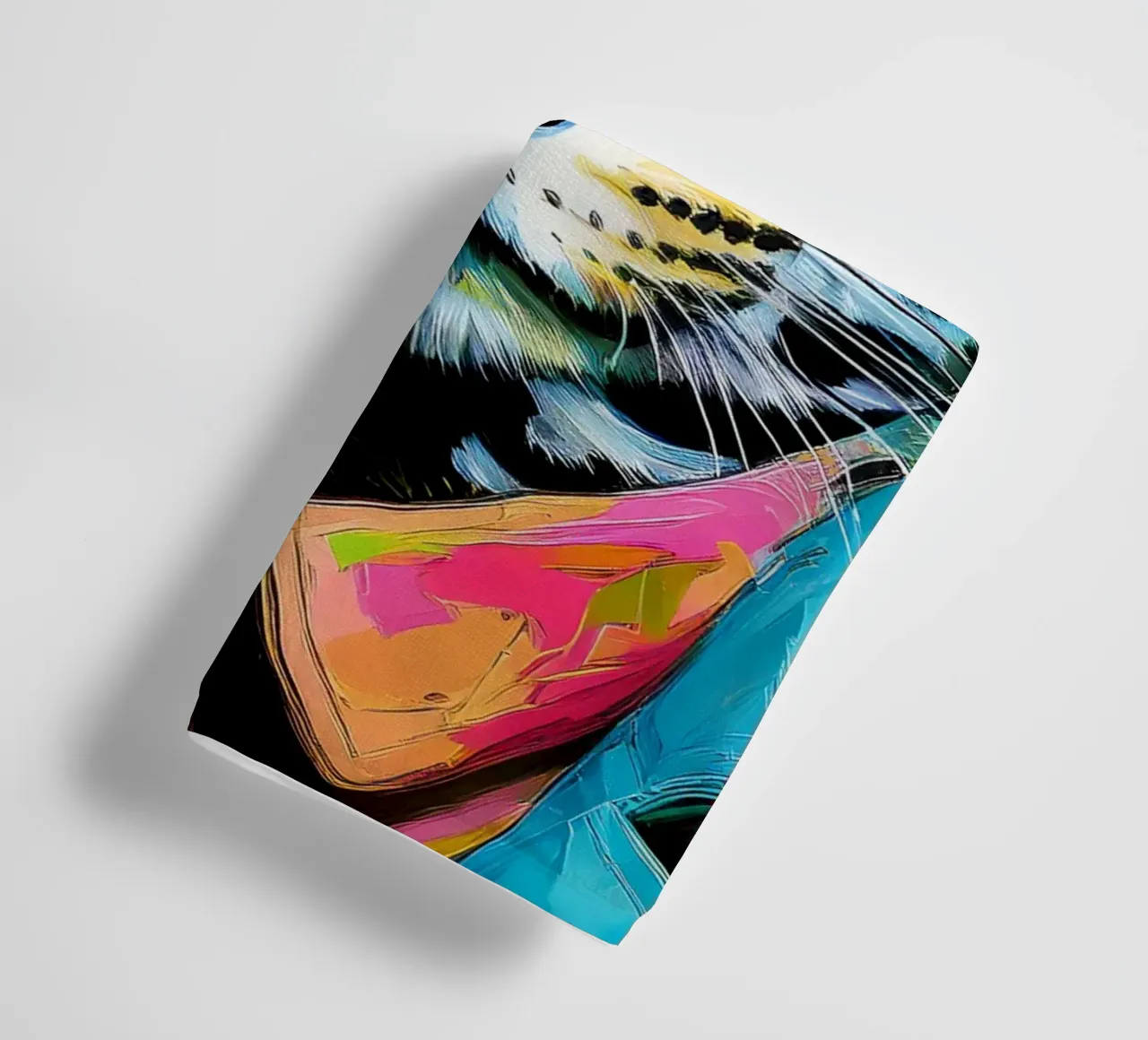 Leopard Pop Art con occhiali da sole in colori neon asciugamano da bagno da Take Your Art BV