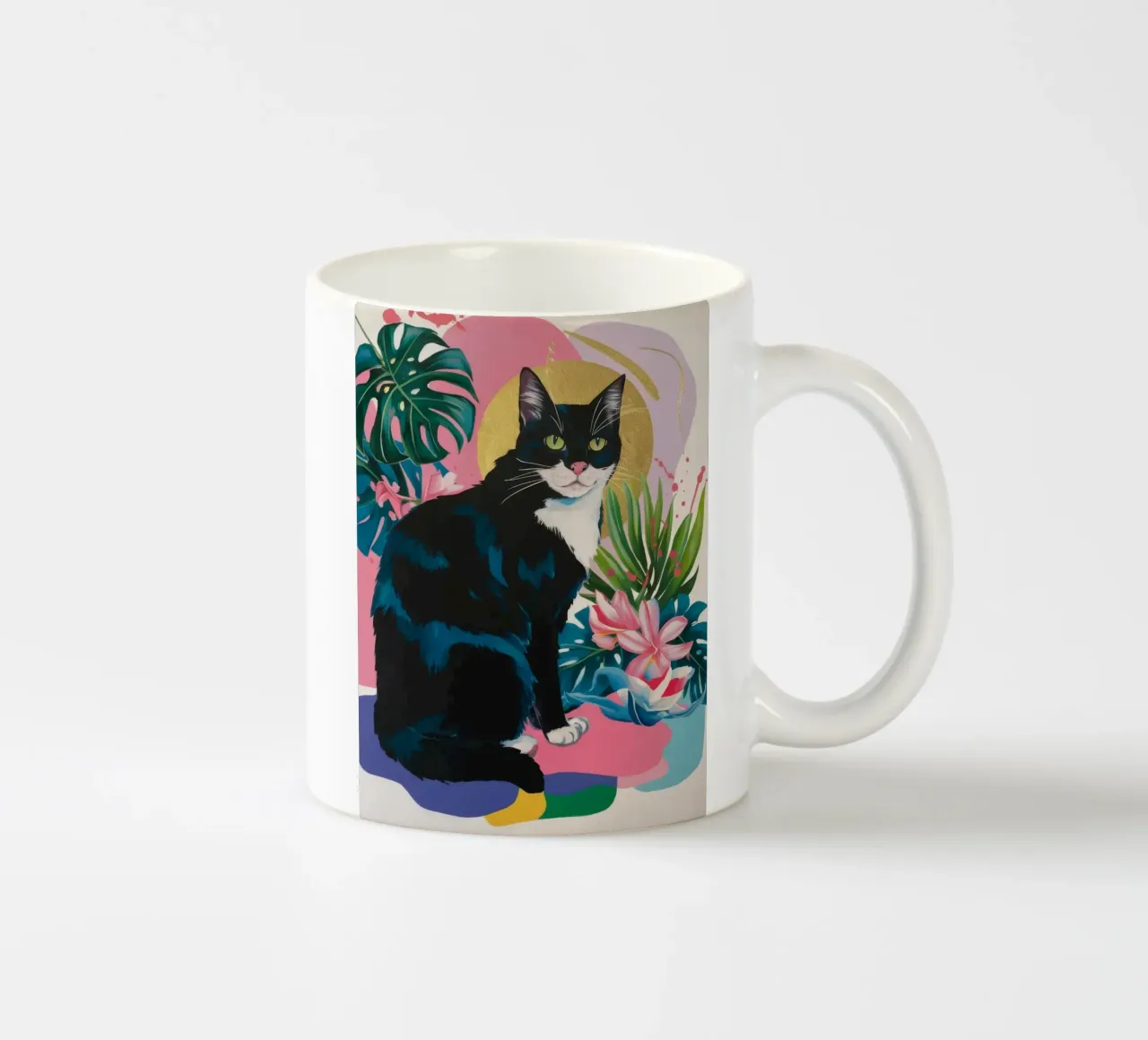 Maestà felina tazza in ceramica da Ebony Carpenter