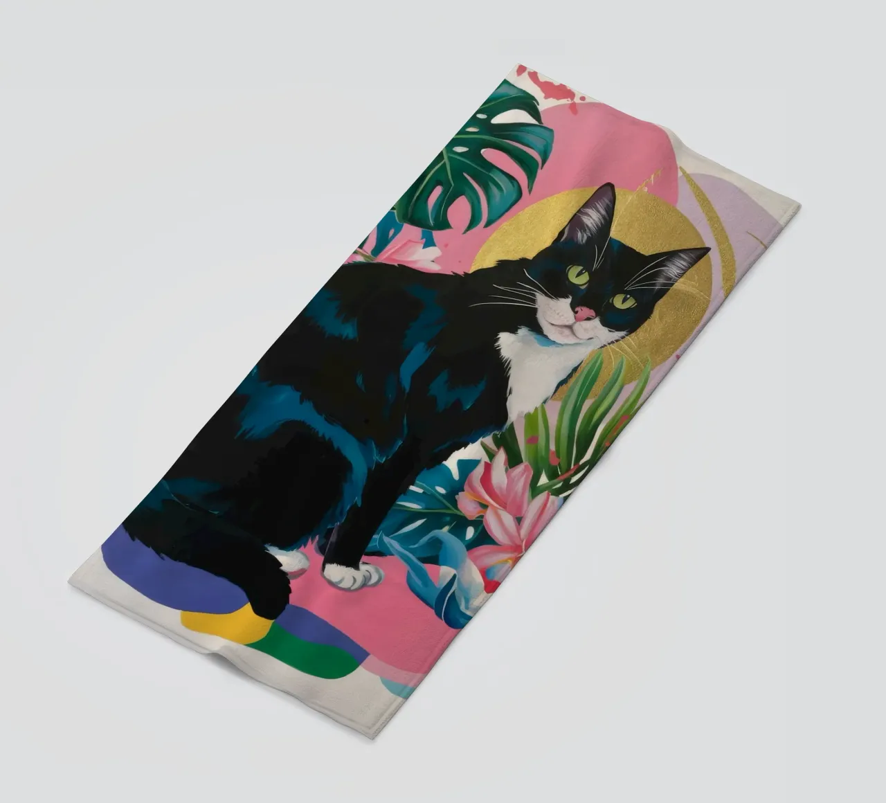 Maestà felina telo mare da Ebony Carpenter