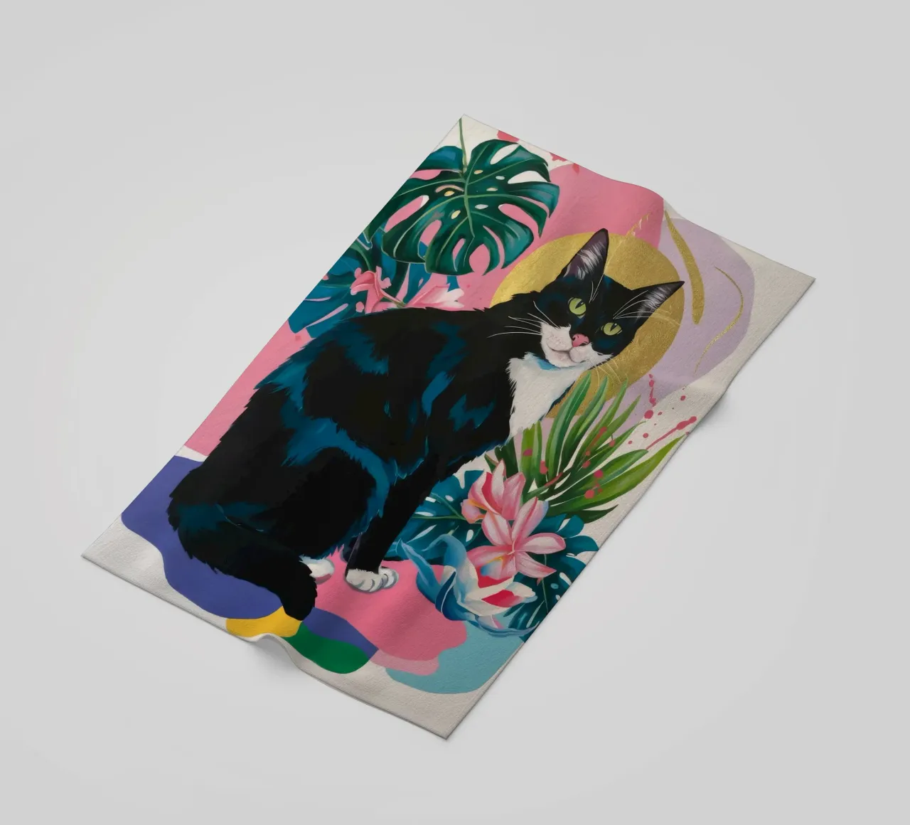 Maestà felina telo mare da Ebony Carpenter